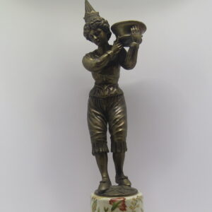 Castiçal de Porcelana e Bronze Le Jardim